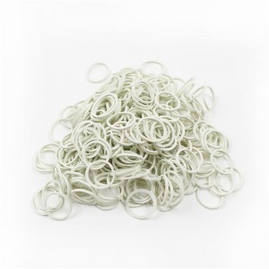 Factoty vânzări directe mini benzi de cauciuc albe inel de cauciuc cu rezistență ridicată la elasticitate pentru pachetul de linii de date